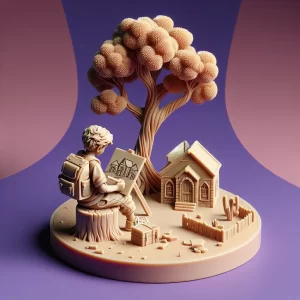 Child drawing two homes under a tree, symbolising shared parenting after divorce – Child Arrangements Order guidance from Midwinters